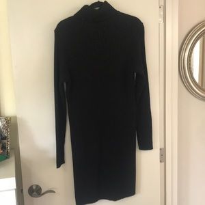 Great Black Turtle Neck Venus Knit Dress